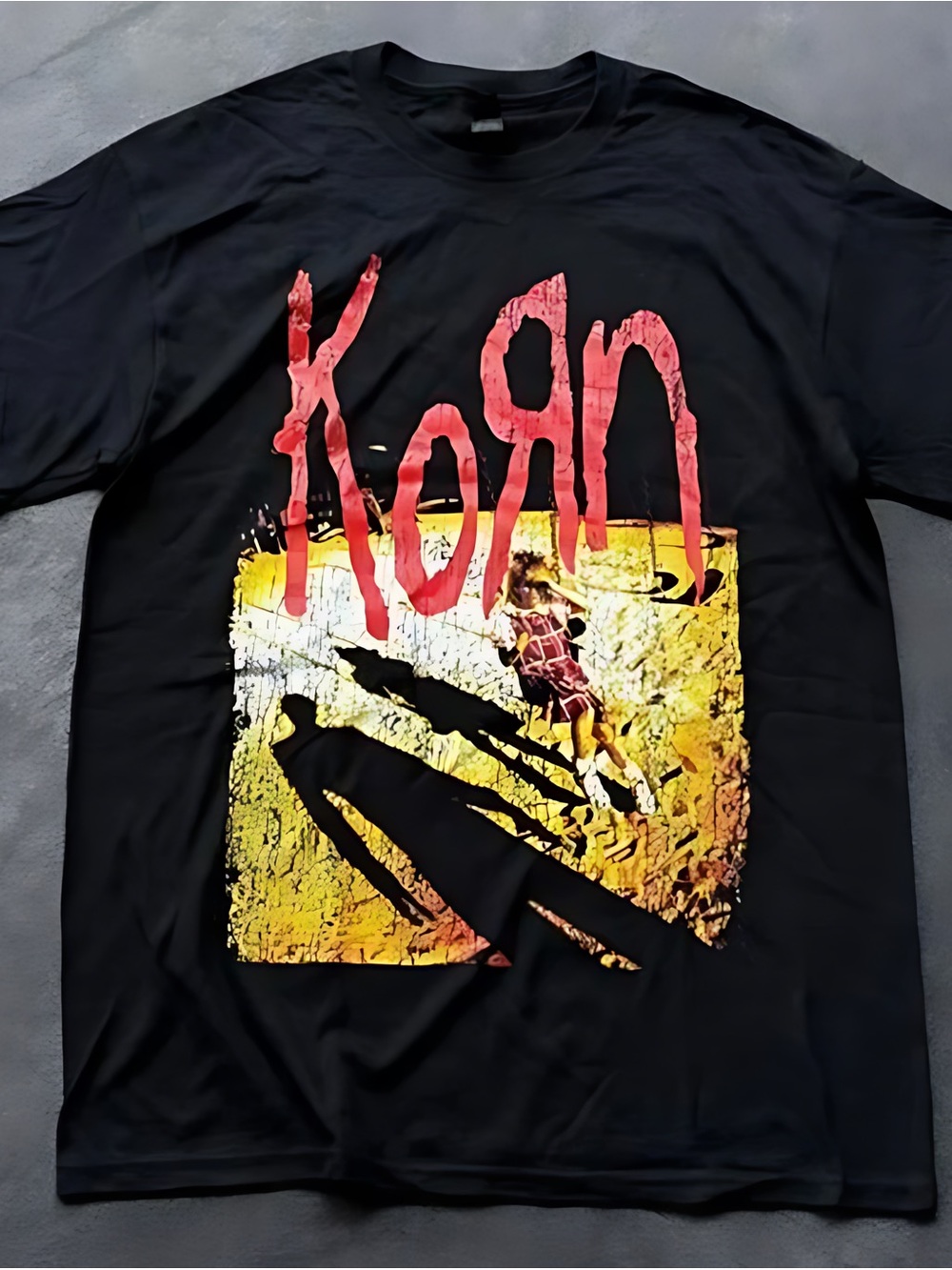 Korn Shadow Playground Graphic Band T-Shirt Vintage Nu Metal Tee 90